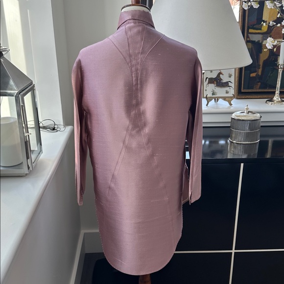 Chado Ralph Rucci Light Purple/Pink Vintage Silk Shantung Tunic M - Picture 3 of 11